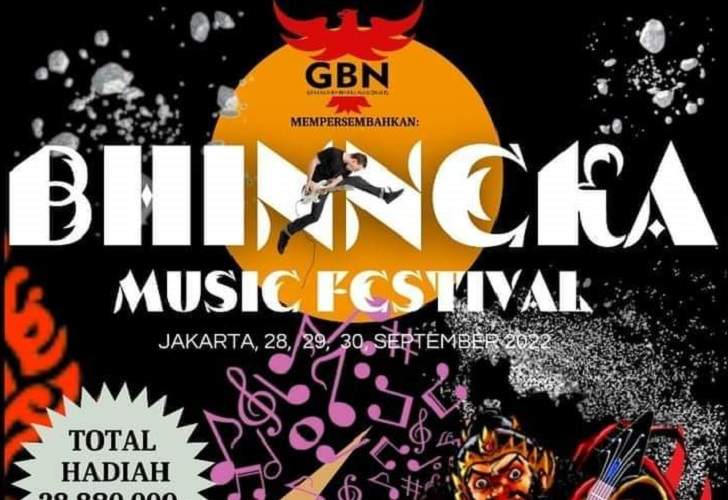 Bhinneka Culture Festival yang diselenggarakan oleh Gerakan Bhinneka Nasionalis (GBN) resmi dbuka pada Rabu (28/9/2022).